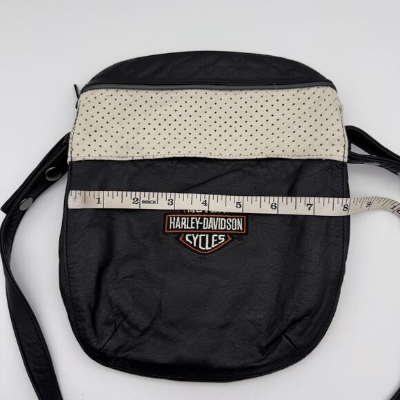 Harley Davidson Shoulder Bag Leather Motorcycle Crossbody Accessory Biker Moto - Picture 7 of 9